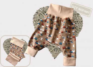 Fabric set cutting pants pattern by Lybstes