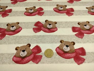Smily Bear, jersey with stripes and bears for children by Hilco