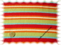"Streifenstrick"  knit fabric stripes, red, green