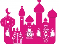 "Arabisches Schloss" hot pink
