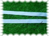 "Satinband-Vichy-Karo" blau, wei�