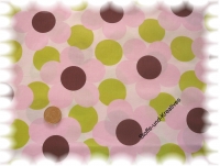 "Valerija" cotton printed flowers light pink  rest 54 cm