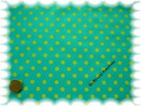 "Gran Puntos" cotton printed dots mint-green, lime  rest 97 cm