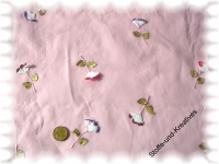 "Organdi Flowers" Baumwolle rosa, 3D-Blumen