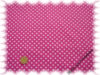 "Punktestoff" Popeline/Baumwolle, fuchsia, wei�