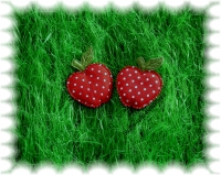 "Apfel" rot, gepunktet