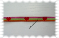 "Herzchen-Streifenband" Webband