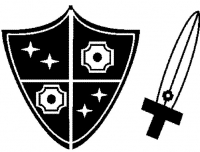 "Schild + Schwert" black