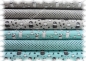 Preview: Monster Stars Stretch-Jersey aqua 50 cm Baumwolle Shirtstoff