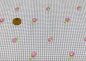 Preview: Check and Roses Vicky Karo mit Stickerei Baumwolle Webware Popeline grau weiß mit aufgestickten Rosen