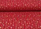 Preview: Glitzersterne rot Weihnachtsstoff Webware