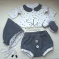 Preview: Juna Cord-Jersey Stretchcord von Swafing in rauchblau Kinderstoff Meterware, Designbeispiel