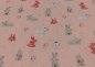 Preview: Lia Feinstrick Jersey mit Lochmuster rose mit Häschen