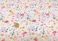 Preview: Mia Flowers Rippjersey ecru flieder Blumenstoff von Swafing