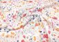 Preview: Mia Flowers Rippjersey ecru lavender by Swafingummer Flowers Rippjersey ecru by Swafing