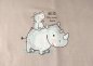 Preview: Panel Baby Nashorn, Baumwoll Jersey zum Nähen von Babykleidung