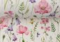 Preview: Summer Flowers Rippjersey ecru Blumenstoff von Swafing