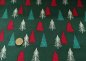 Preview: Tannenbäume green christmas fabric, christmas trees cotton print
