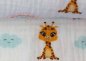 Preview: Thea Fahrzeuge, Giraffe oder Wal Double Gauze Swafing Musselin Kinderstoff weiß 50 cm