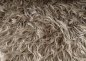 Preview: Zottelstoff braun meliert, Kunstfell zum Basteln und Nähen