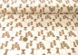 Preview: Erdmännchen creme or brown Hilco fabric for kids in natural colours cotton Elastic-Jersey meerkat 50 cm