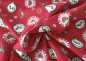 Preview: Weihnachtsschmuck Weihnachtsstoff rot Baumwolle Webware Meterware