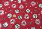 Preview: Weihnachtsschmuck Weihnachtsstoff rot Baumwolle Webware Meterware