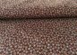 Preview: Benita cotton poplin brown fabric with small flowers