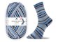Preview: Flums Stretch-Sockenwolle von Golden Socks, Pro Lana,  Strumpfwolle grau blau