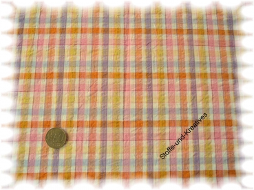 Evelina Check  cotton check seersucker   Rest 51 cm reduced!!