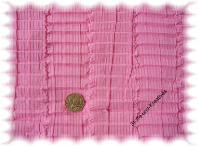 Madeleine Voile gecrashed  pink _ Rest 53 cm
