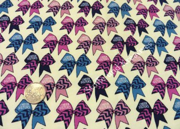 Cheer Ruban cream Hilco jersey fabric for kids