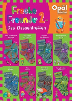 Opal Sockenwolle Freche Freunde 2, Das Klassentreffen, alle Farben 4fach Strumpfwolle