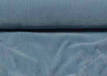 Juna Cord-Jersey Stretchcord von Swafing in rauchblau Kinderstoff Meterware