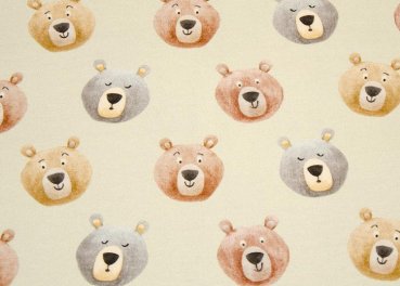 New Bear fabric for children by Hilco french terry bears