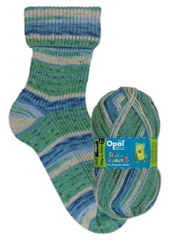 Opal Sockenwolle Freche Freunde 2, Das Klassentreffen, Klaus der Märchenprinz, grün