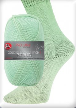 Pro Lana Piz Buin Sockenwolle hellgrün 4fach Strumpfwolle Golden Socks