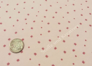 Starry Sky Nicky Hilco helles lachs Babystoff, Kinderstoff