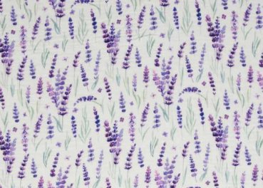 Thea Lavendel Double Gauze Baumwollstoff von Swafing