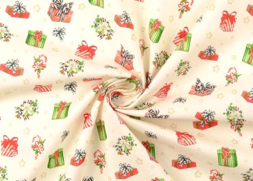 christmas presents christmas fabric cotton poplin