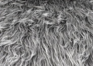 Zottelstoff Sam grey Fake Fur Faux Fur
