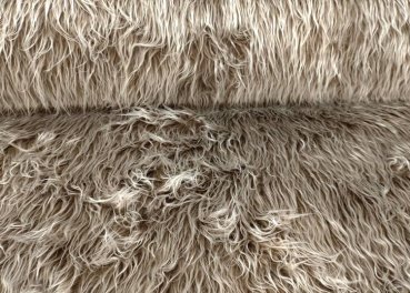 Zottelstoff Sam brown Fake Fur Faux Fur