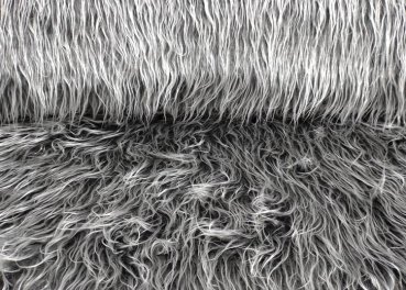 Zottelstoff Sam grey Fake Fur Faux Fur