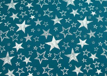 Sakura Softshell reflective stars by Swafing fabric