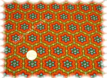 Evlana Elastic-Jersey print green orange