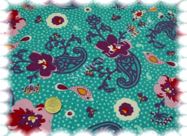 Kinderstoffe Blumenstoff Hilco Stoffe und Kreatives Jersey