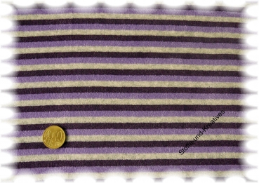 Maggie  Nicky Streifen Ringel lila   Stoffrest_48 cm reduziert