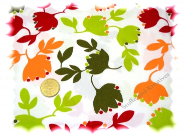 Mananjary cotton flowers white orange  Rest 51 cm reduced!!