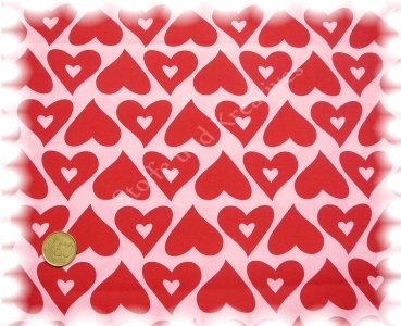 pop-hearts Hilco Kinderstoffe Stoffe und Kreatives Kinderstoff