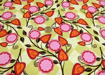 Alisia oder Antonia wählbar Baumwolle Popeline Webware Blumenstoffe Meterware 50 cm